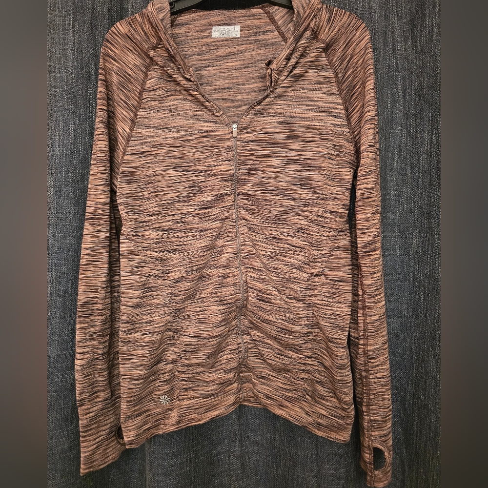 Athleta Heathered Zip-Up Hoodie